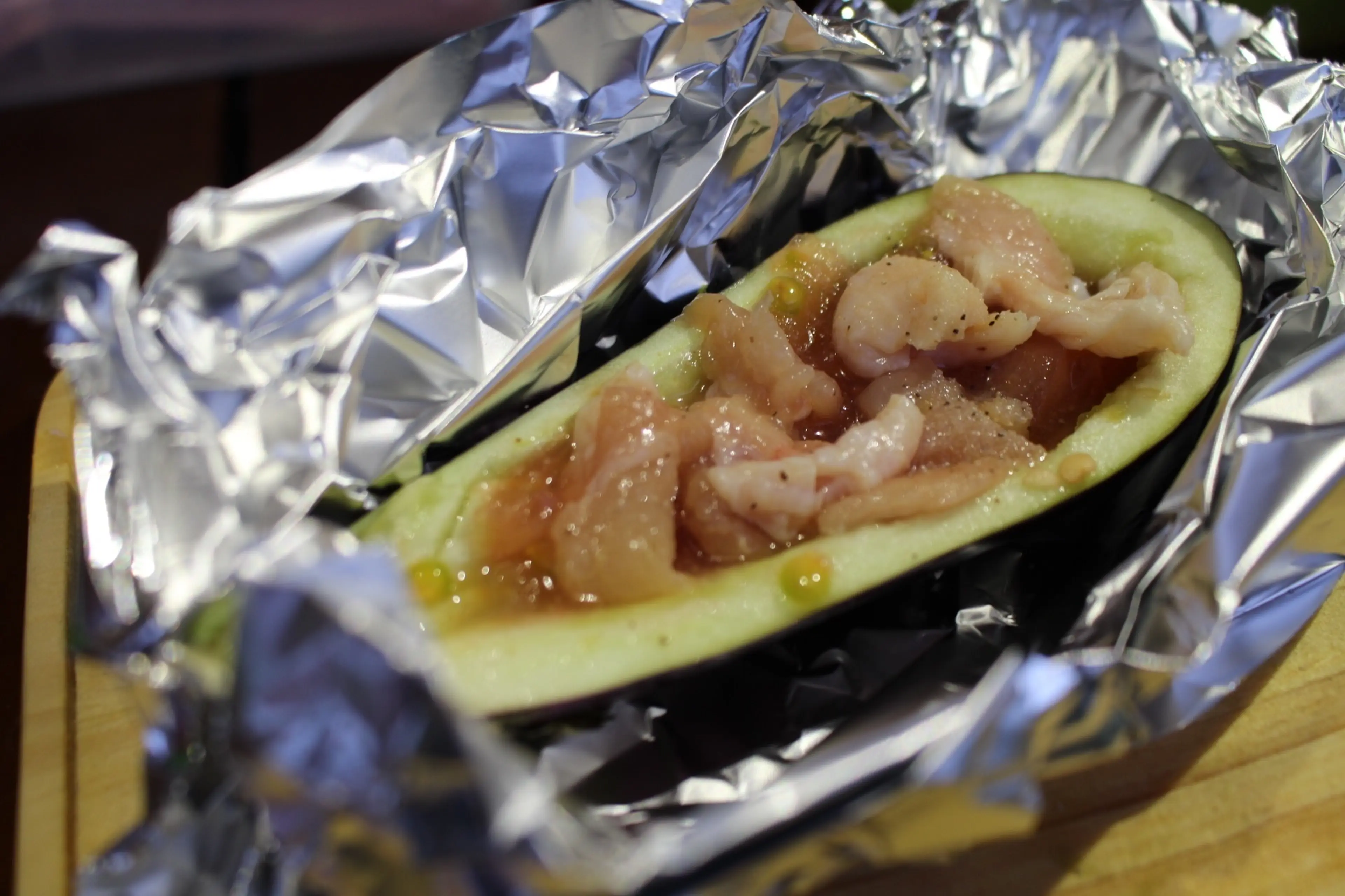 グリルで同時に2品！秋の味覚を包み込み ホイル焼き