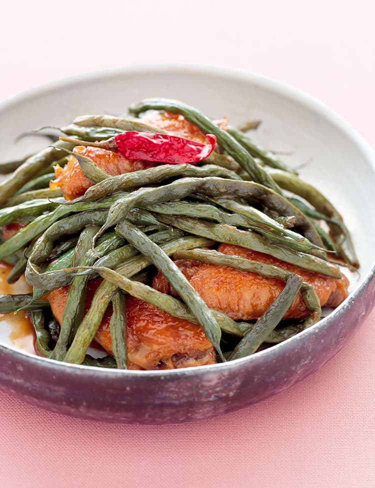 ナスとアスパラのポン酢チーズ