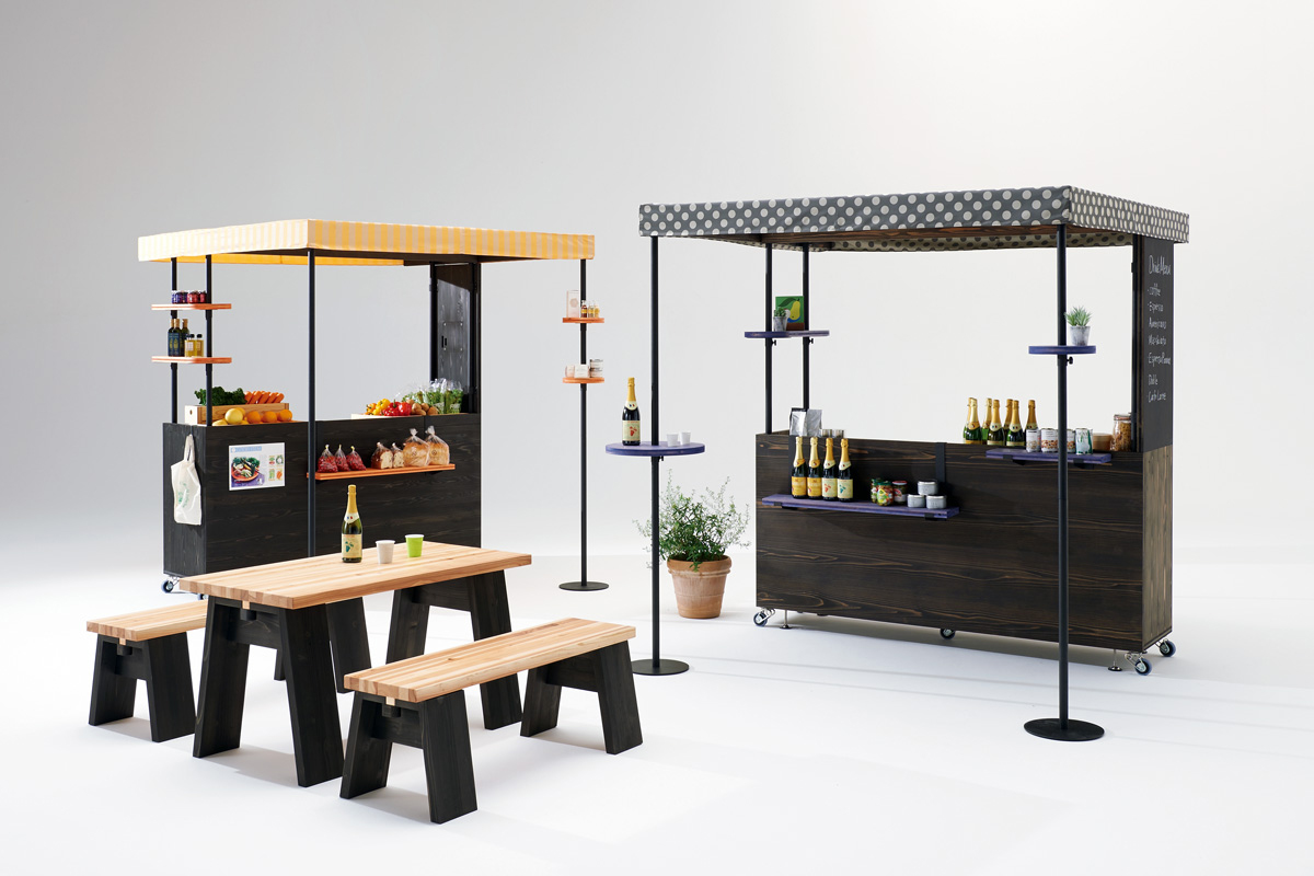 オシャレな屋台やコンテナブースのレンタル・購入なら ヒラケル