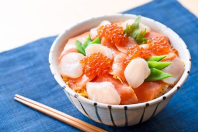 めんつゆ海鮮漬け丼