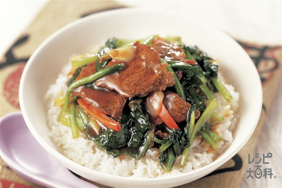 牛肉と小松菜のオイスターソース炒め レシピ・作り方 by まるっとまる - 楽天レシピ