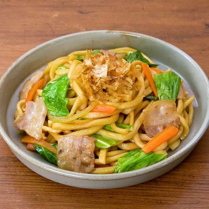 豚バラ「肉うどん」簡単♪我が家で人気♪