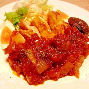 鶏肉と大根のトマト煮レシピ簡単調理法