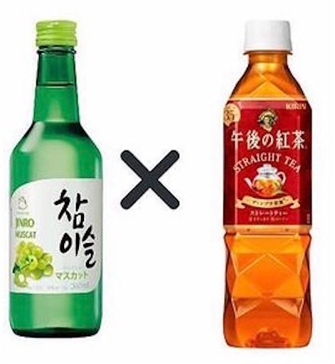 チャミスル マスカット×乳酸菌飲料チャミスルアレンジチャミスルTikTok
