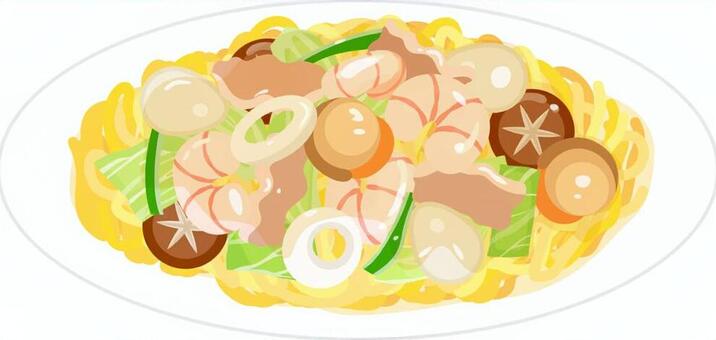 かわいい 焼きそばイラスト・フリー素材なら「シンテリ」