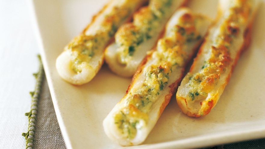 コーンのマヨチーズ焼き ちくわボート