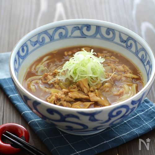 なすと豚肉のカレーうどん★
