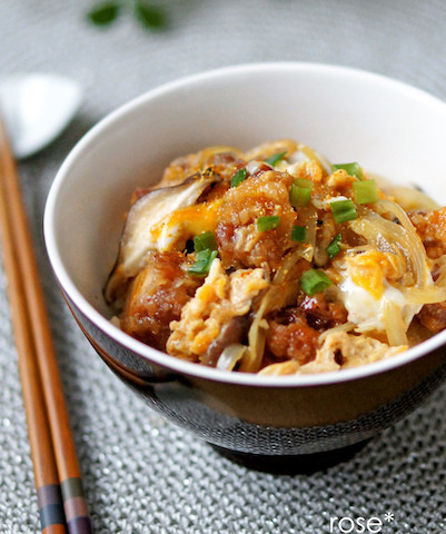 ランチにオススメ♡レンジde簡単♡ふわとろ玉子丼毎日しあわせごはん*