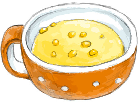 コーンスープ：イラスト無料