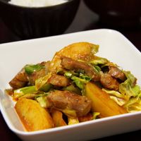 子供も大好き。豚肉とキャベツの味噌炒め