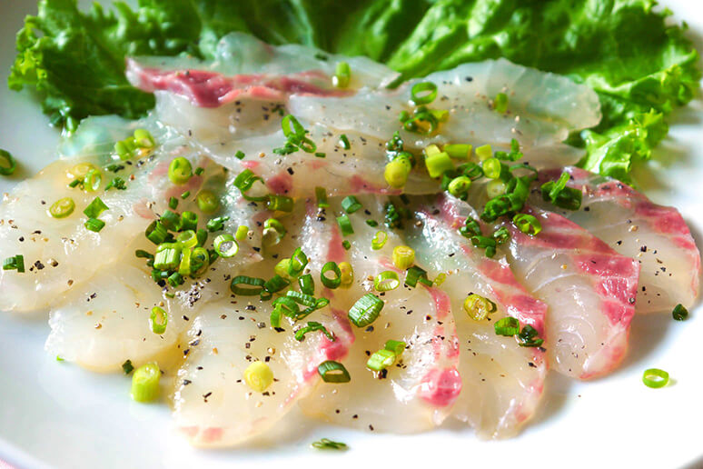 鯛のカルパッチョ - JA鳥取中央