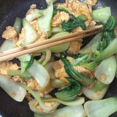 青梗菜のオイスター炒め