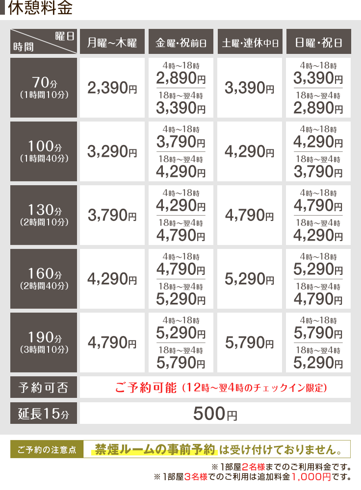 ラブホテルは昼の利用もおすすめ！【男塾ホテルグループ】