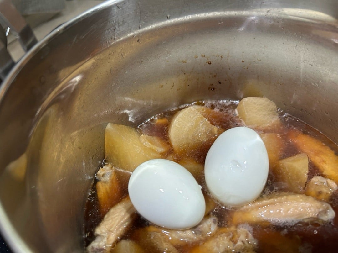 手羽元と大根と卵の煮物!業務用スーパー活用、大量に作れるレシピ