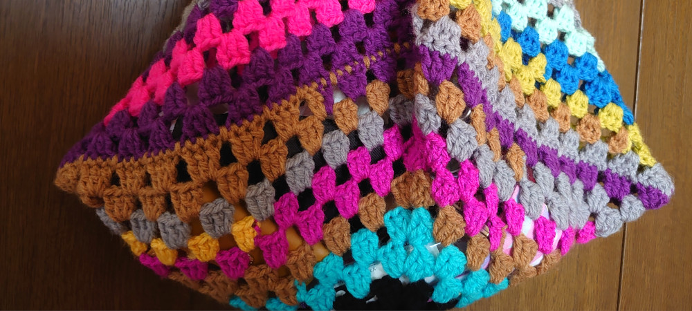 がま口の編み方・作り方 オパール毛糸10gでOK! 余り糸活用方法☆彡ニコ編み smiley crochet