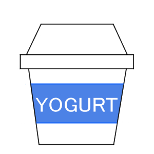 ヨーグルト のタグのイラスト無料のフリー素材 イラストエイト