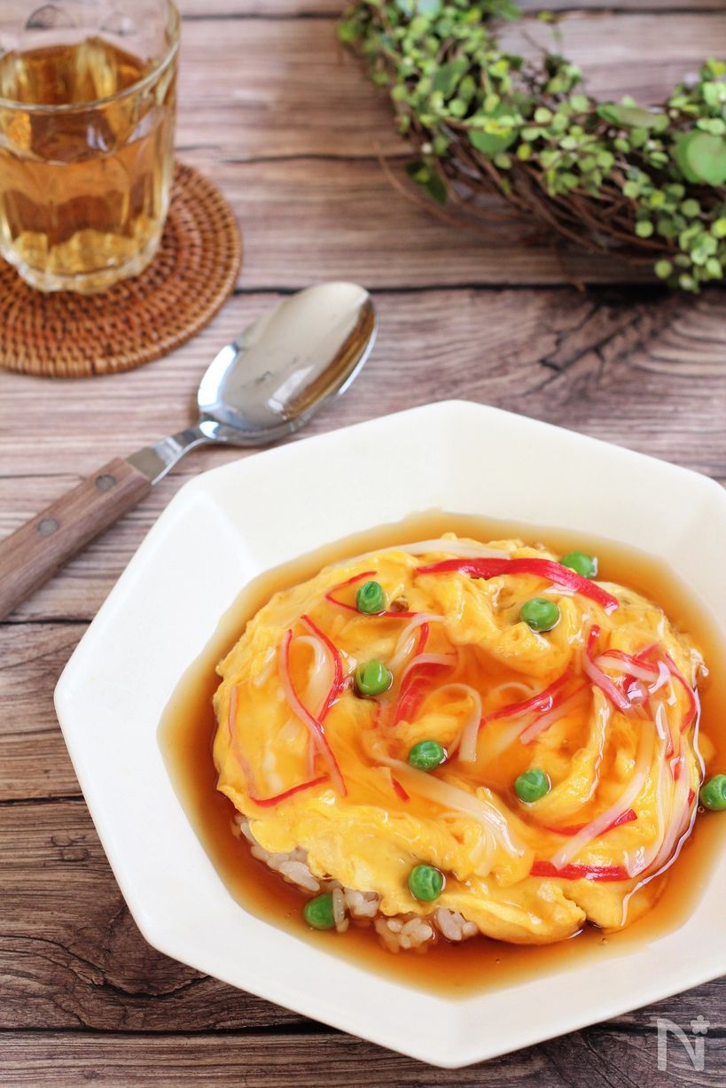 ぽん酢あんの天津飯