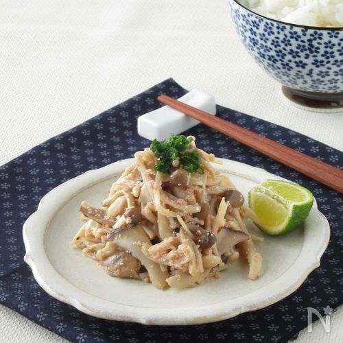 えのきの明太子バター和え レンジで5分