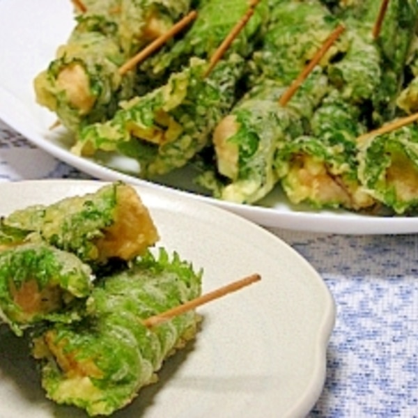 鰆の梅紫蘇巻き天ぷら海の恵み 食の底力 JAPAN 公式レシピサイト