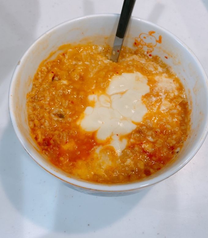 オートミールで作るキムチーズチヂミレシピ