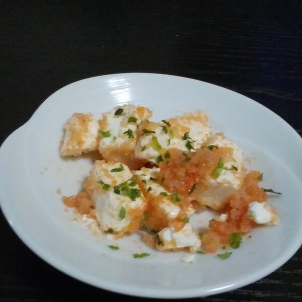 3分おつまみ〝竹輪とたらこのクリームチーズ和え〟