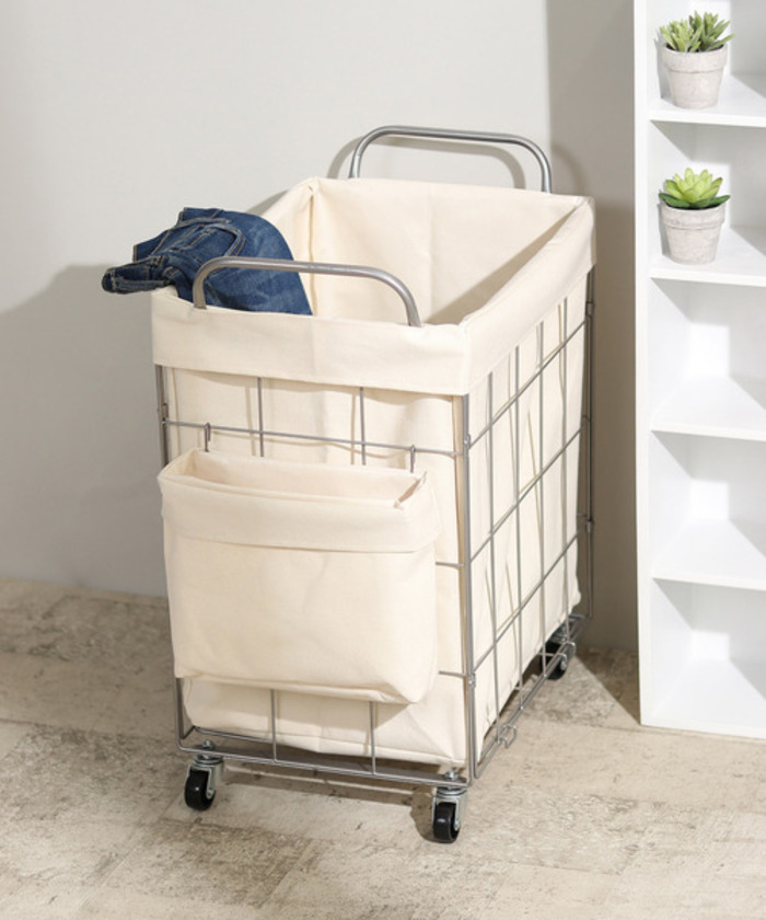 楽天市場送料無料 ランドリーバスケット 洗濯カゴ 大容量 おしゃれ バスケット洗濯かご スリム 防水 洗濯 おすすめ 人気 持ち手付き 大きい軽量 シンプル ランドリーバッグ 幅43.5×奥行35×高さ44.5cm : CURASHI