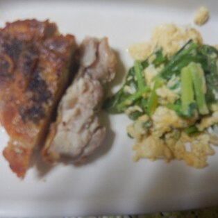 小松菜のだし卵あんかけ炒めキット商品紹介おいしさ、あごの差。くばら久原醤油