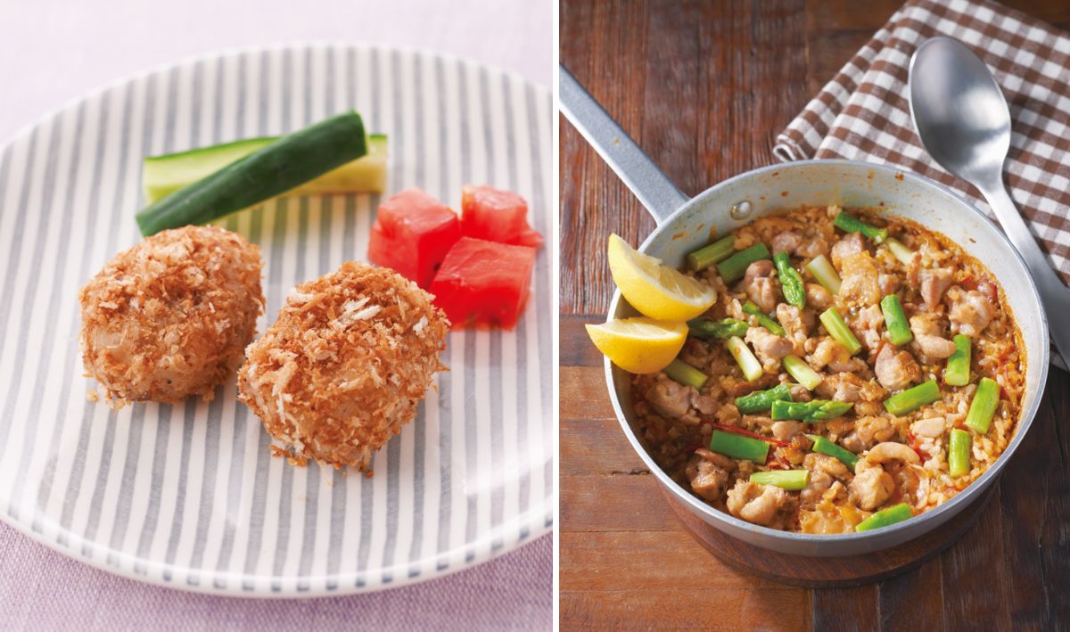 子供の喜ぶ簡単レシピ：カニボールフライと手作りタルタルの夜ご飯