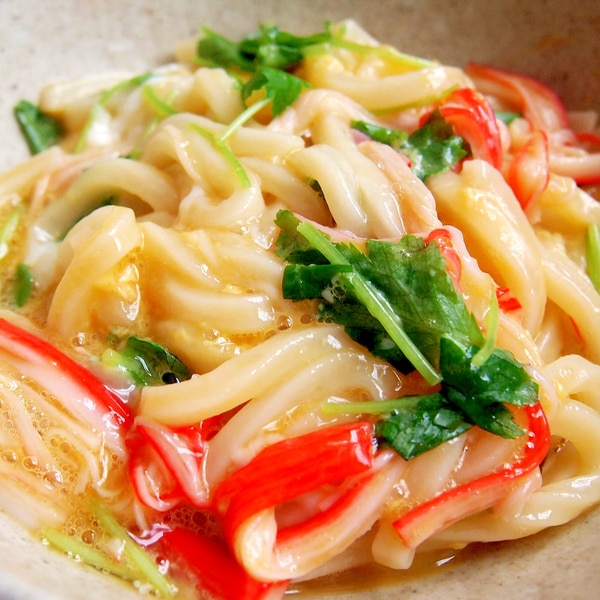 温まる~カニ玉うどん *^^*レシピ・作り方クラシル