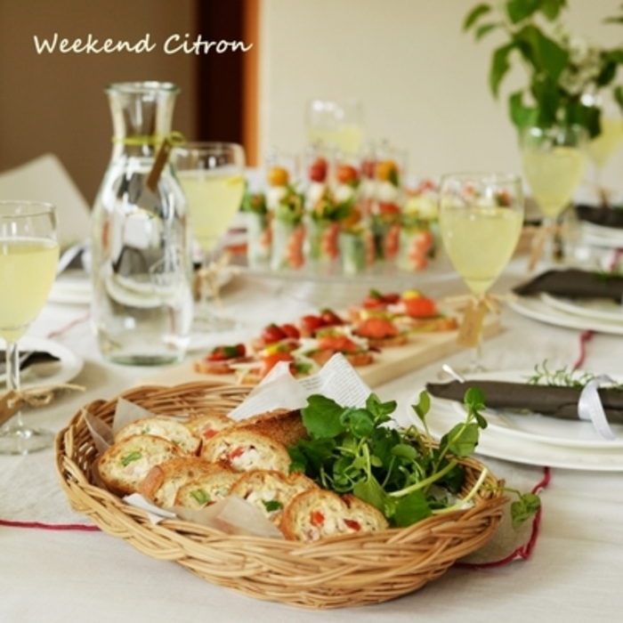 ランチ・パーティのおもてなしレシピ