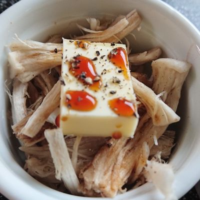 レンジで1分！しいたけの軸で作るバター醤油和え レシピ・作り方 by うさうさクック - 楽天レシピ