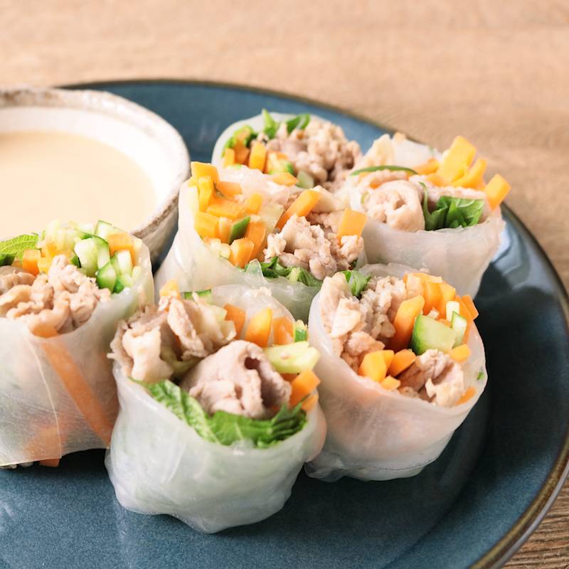 揚げない！春巻き ワンパンめちゃ楽～花束春巻き♪