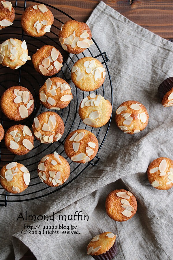 ♡バター不使用♡ミニアーモンドマフィン♡