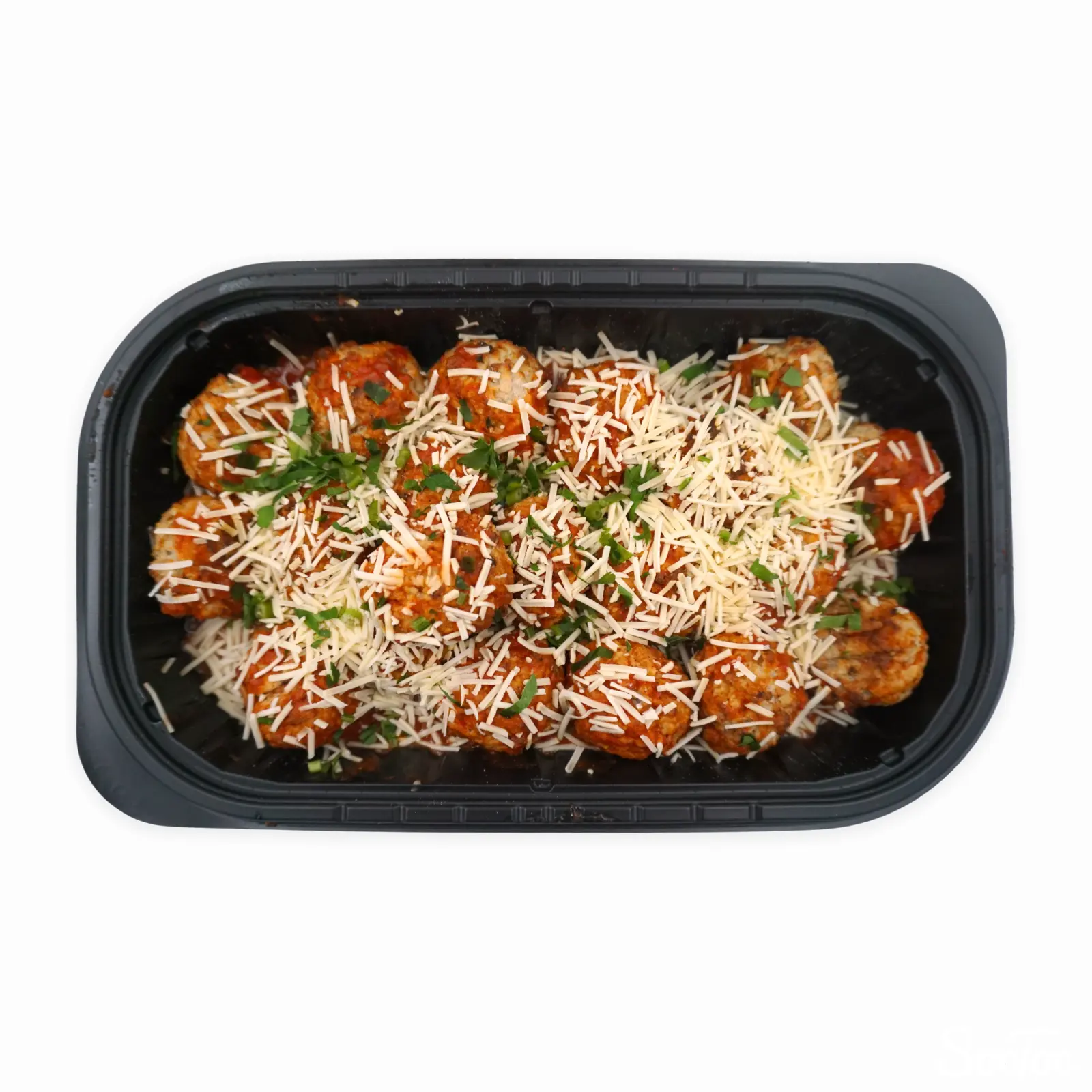 コストコのポークミートボールトロットルはヴィーガンボロネーゼに肉団子がのっていますコストコ・ゲッツ