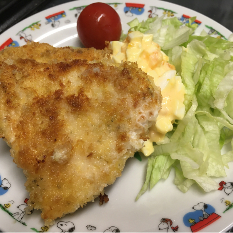 メカジキの♡ガーリックチーズフライ