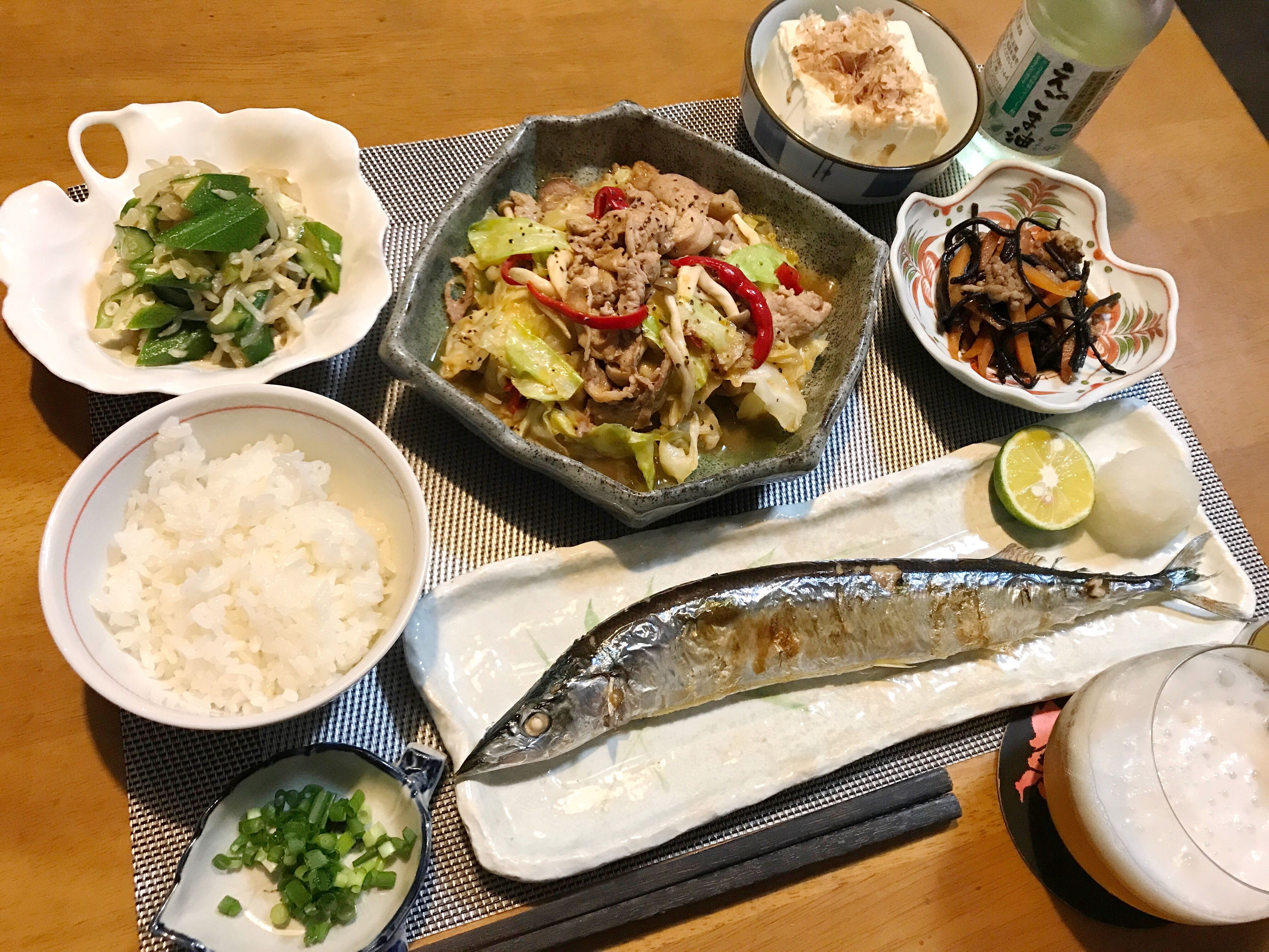 太刀魚の塩焼きの夜ご飯 : おうちごはんとおかしとねこ Powered by ライブドアブログ