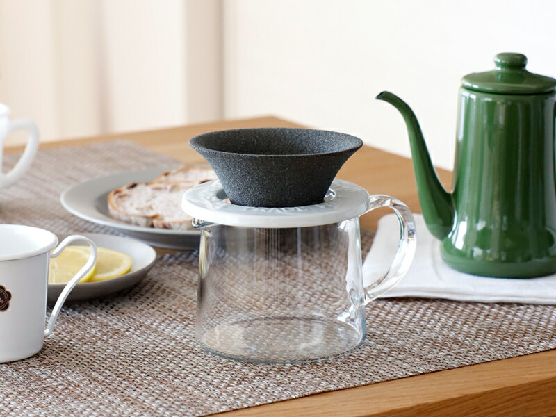 コーヒーフィルター セラミックコーヒーフィルター セラミックフィルター コーヒードリッパー 有田焼 繰り返し使える ハンドドリッパー ドリップ式一人用 フィルター不要 おしゃれ シンプル コンパクト 日本製 インテリア雑貨 北欧月兎印 セラフィルター 2点セット