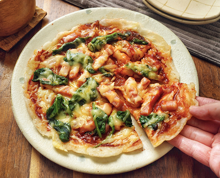 餅のベーコン巻き 全工程写真あり