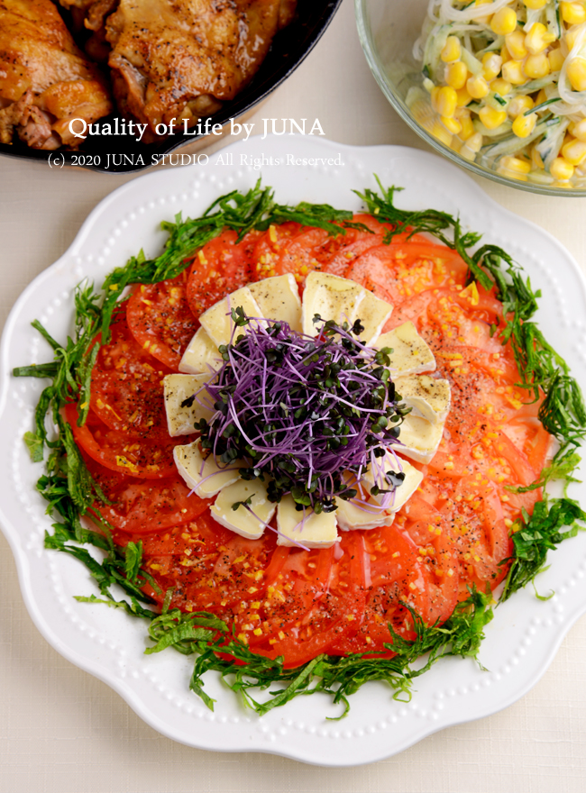 カルパッチョ風トマトサラダ