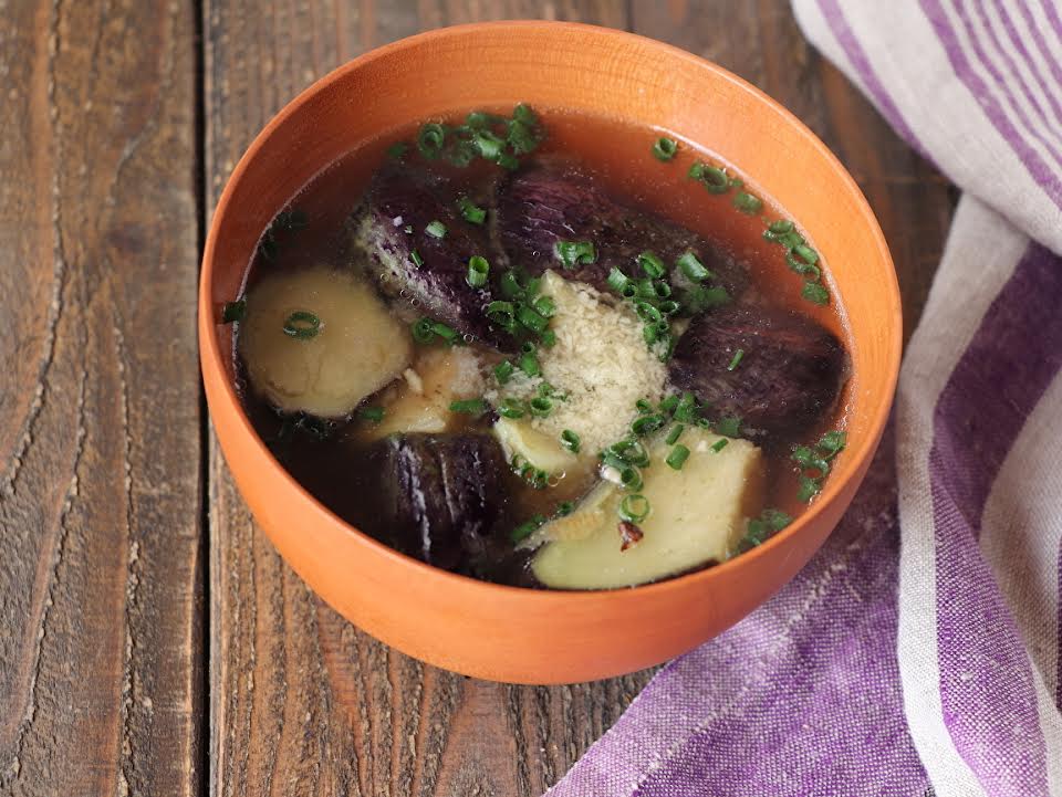 なすと小松菜のお味噌汁のレシピ 作り方 - 今日のお味噌汁