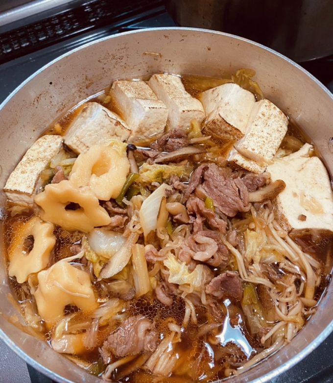 すき焼きのたれで作る☆肉豆腐