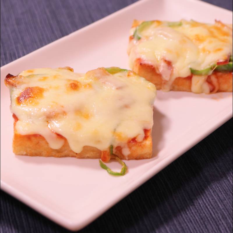 絶品簡単おつまみ〝焼き豆腐のチーズぽん酢〟