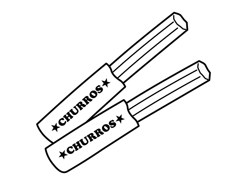 チュロス手描きイラスト無料イラスト・フリー素材なら「イラストAC」