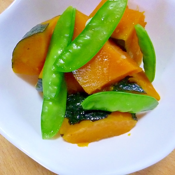 絹さやと根菜の煮物