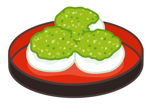 イラスト「ずんだ餅」