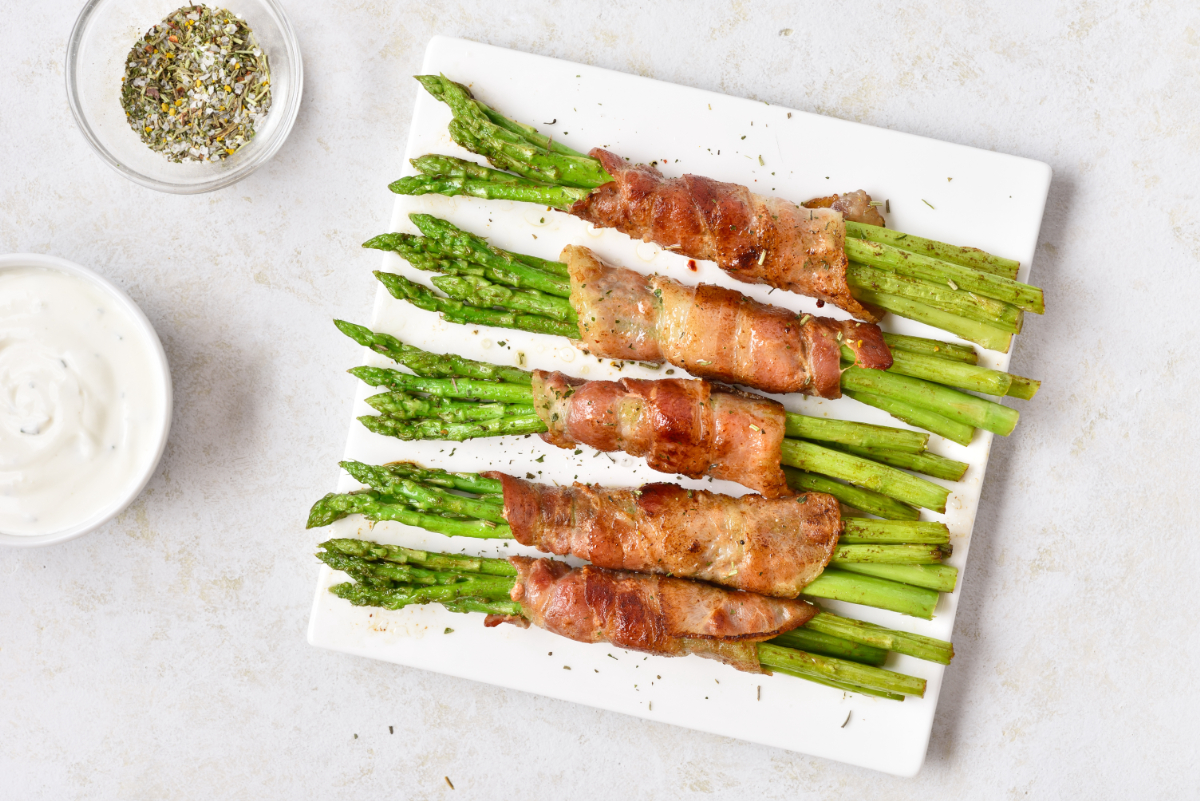 アスパラガスのベーコンフライ - レシピナビ