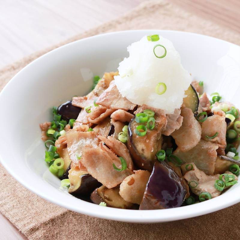 豚バラとなすの照りだれ簡単作り置き