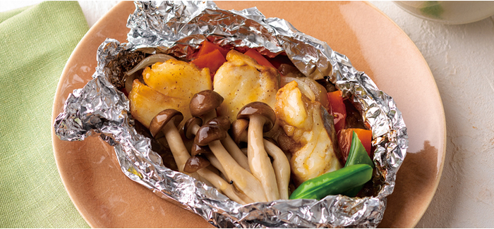 夕食 たらのホイル焼きの献立米穀安定供給確保支援機構：米ネット