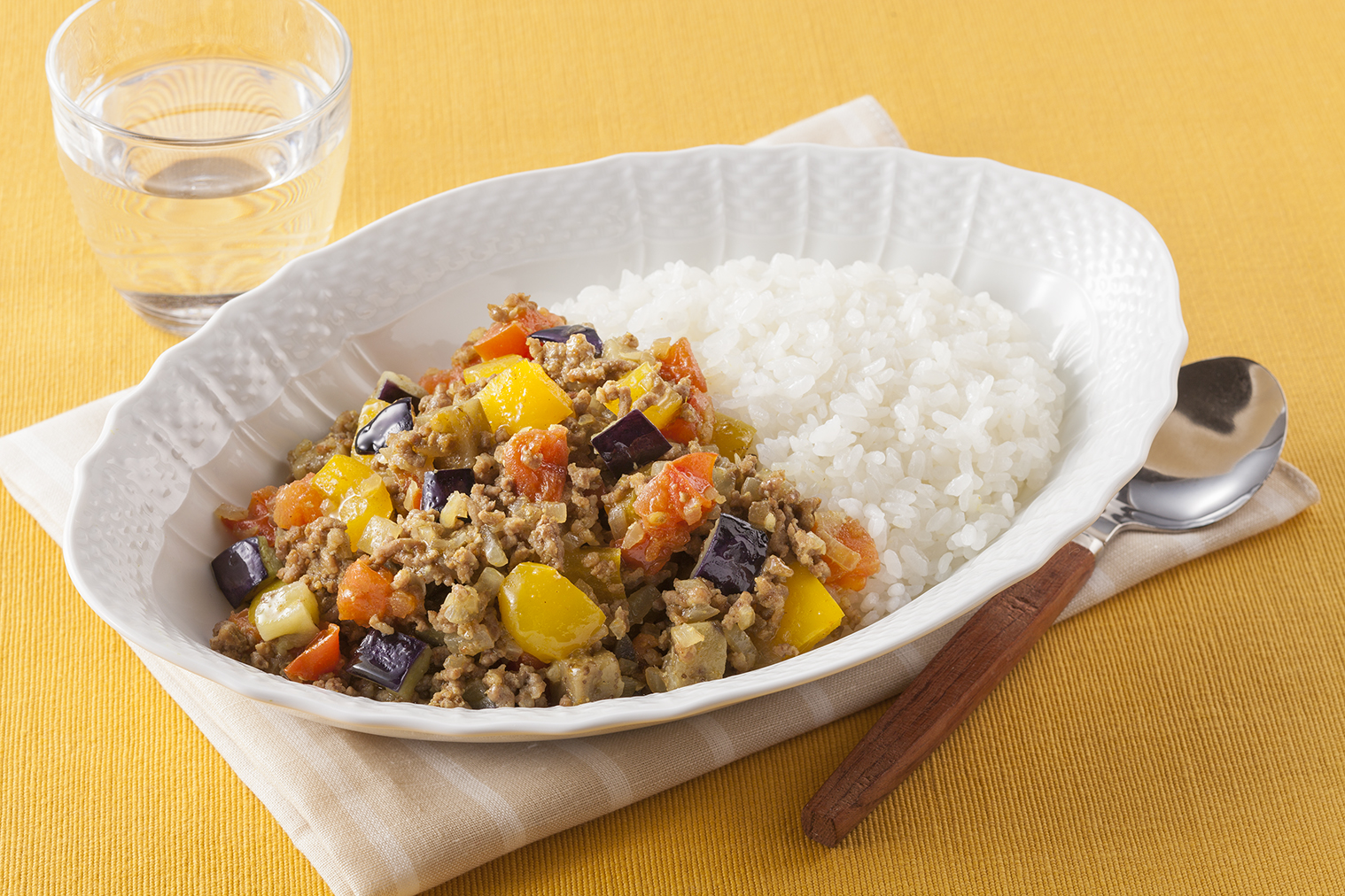 レンジでパパッと。カレー粉で簡単ささみカレ