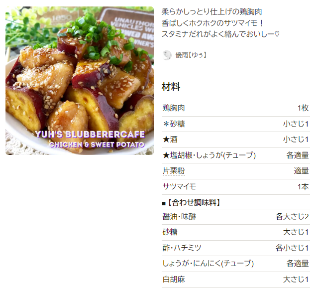 簡単今日の夕飯！さつまいもと鶏肉の煮物 by きりん家の食卓クックパッド簡単おいしいみんなのレシピが392万品